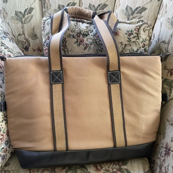 Vintage Eddie Bauer Tan and Brown insulated bag - Picture 4 of 7